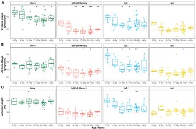 Maturation of the Human Immunoglobulin Heavy Chain Repertoire With Age